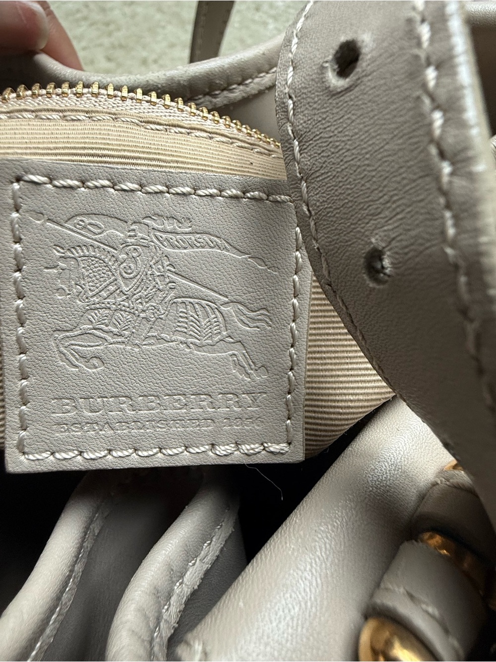 Burberry Nova Check Warrior Style Studded Bag - Picture 8 of 8